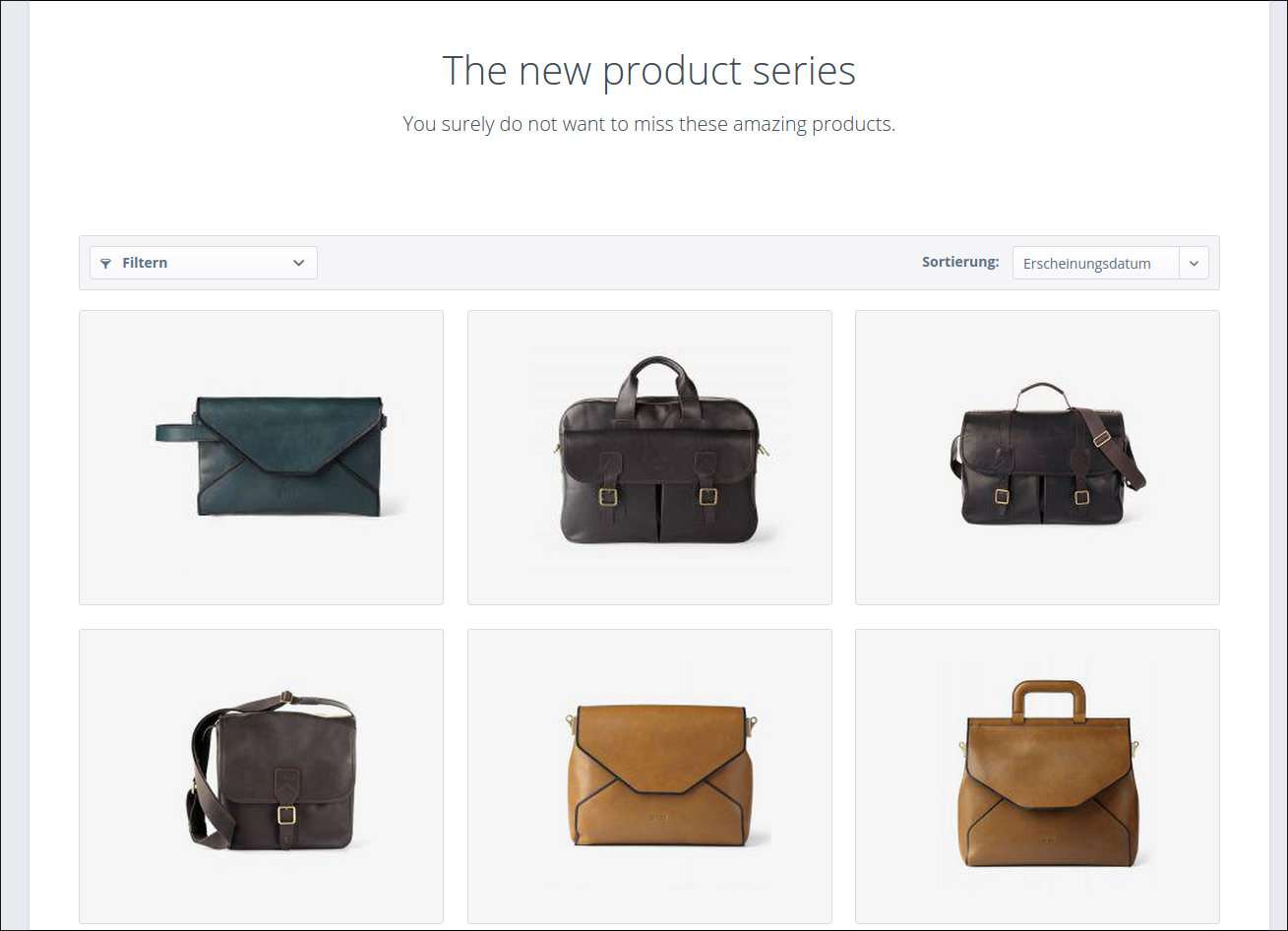 Custom listing template