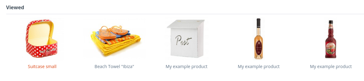 image of the last viewed functionality