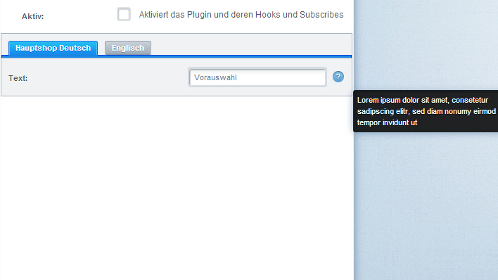 Textfield with description