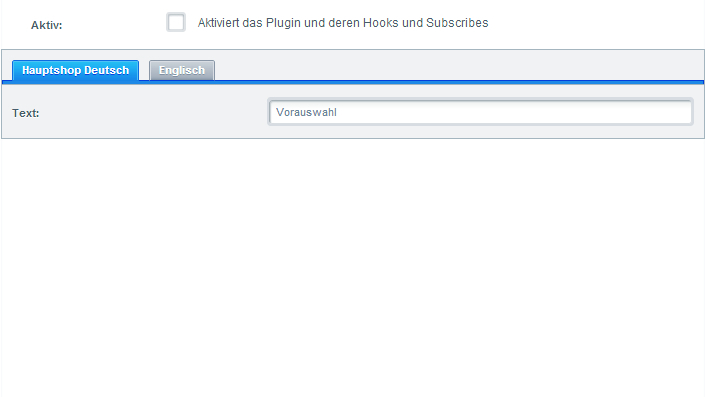 Configuration with scope